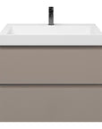 Bathroom furniture set Base Taupe with Deluxe washbasin 80 cm with tap hole