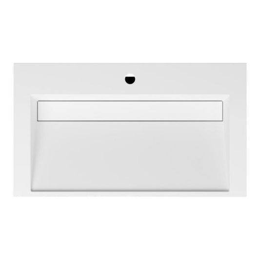 Bathroom furniture set Base Walnut with Deluxe washbasin 80 cm with tap hole