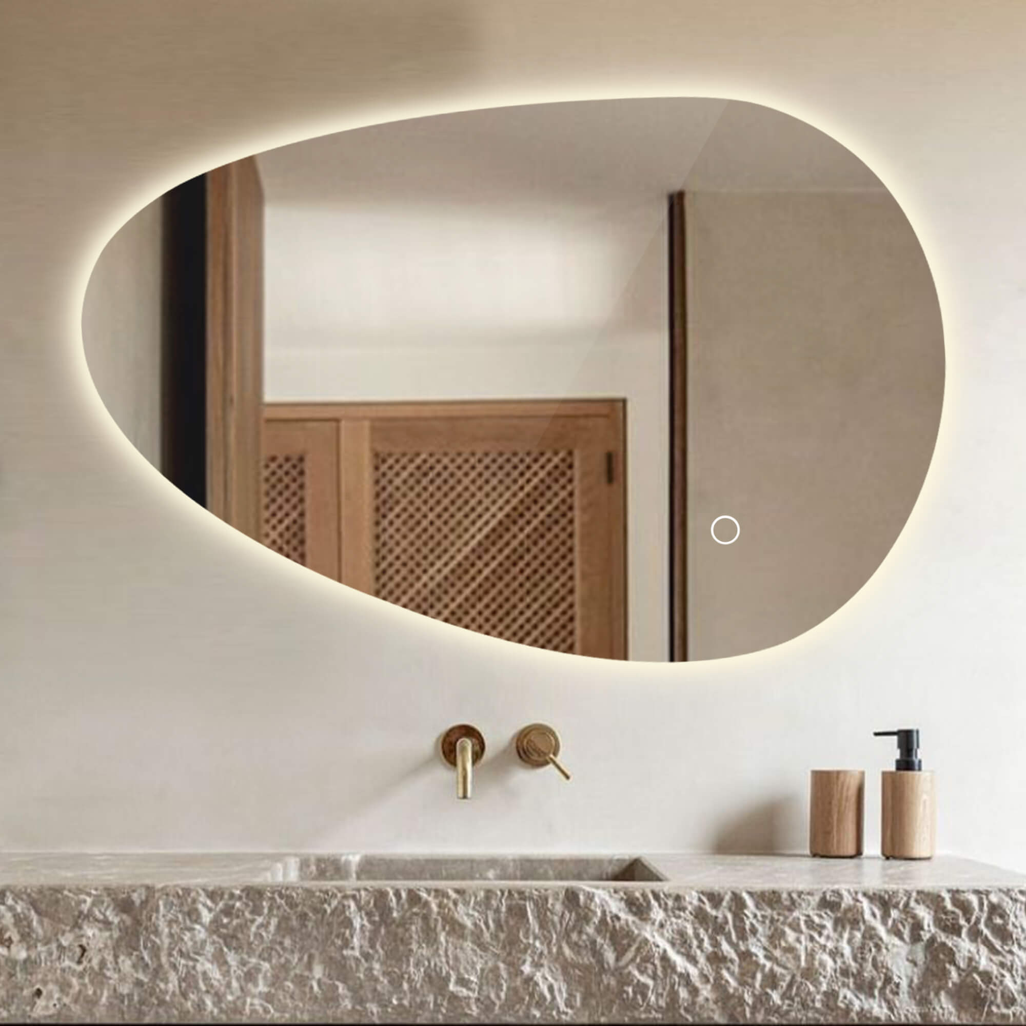 STARLEAD Badkamerspiegel met verlichting, 140 x 80 cm, grote led-spiegel-badkamer met ontfogen, bluetooth, dimbaar, 3 kleurtemperaturen, geheugenfunctie, IP44 gehard glas, horizontaal/verticaal