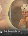 badkamerspiegel met anti-condens