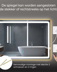 badkamerspiegel met eenvoudige montage