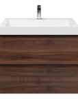 Bathroom furniture set Base Walnut with Deluxe washbasin 80 cm with tap hole
