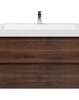 Bathroom furniture set Base Walnut with Deluxe washbasin 100 cm with tap hole