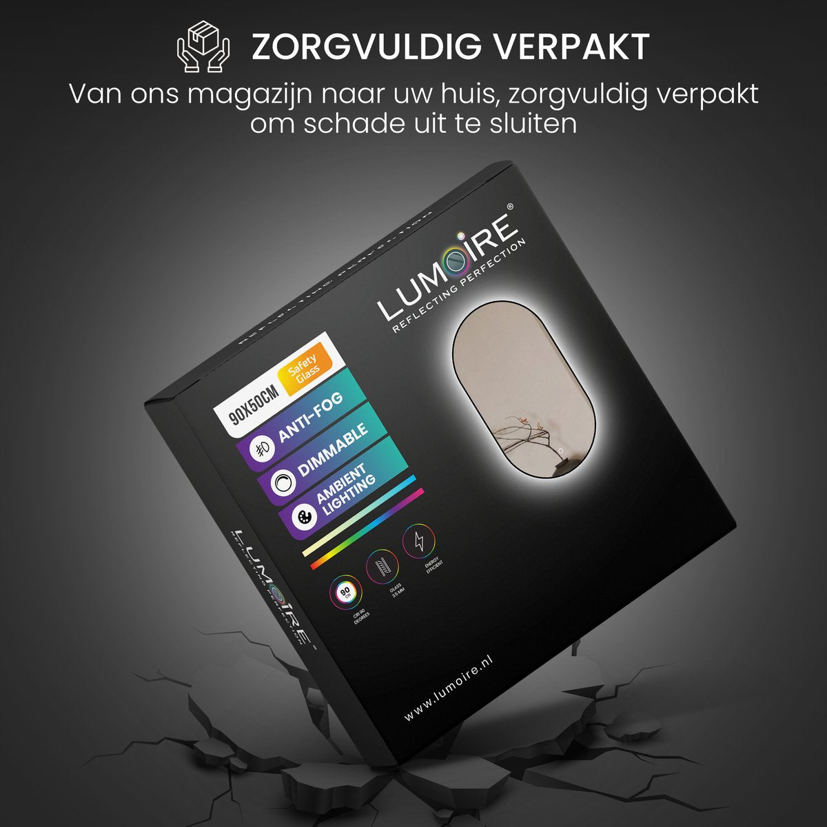 badkamerspiegel 50x90cm