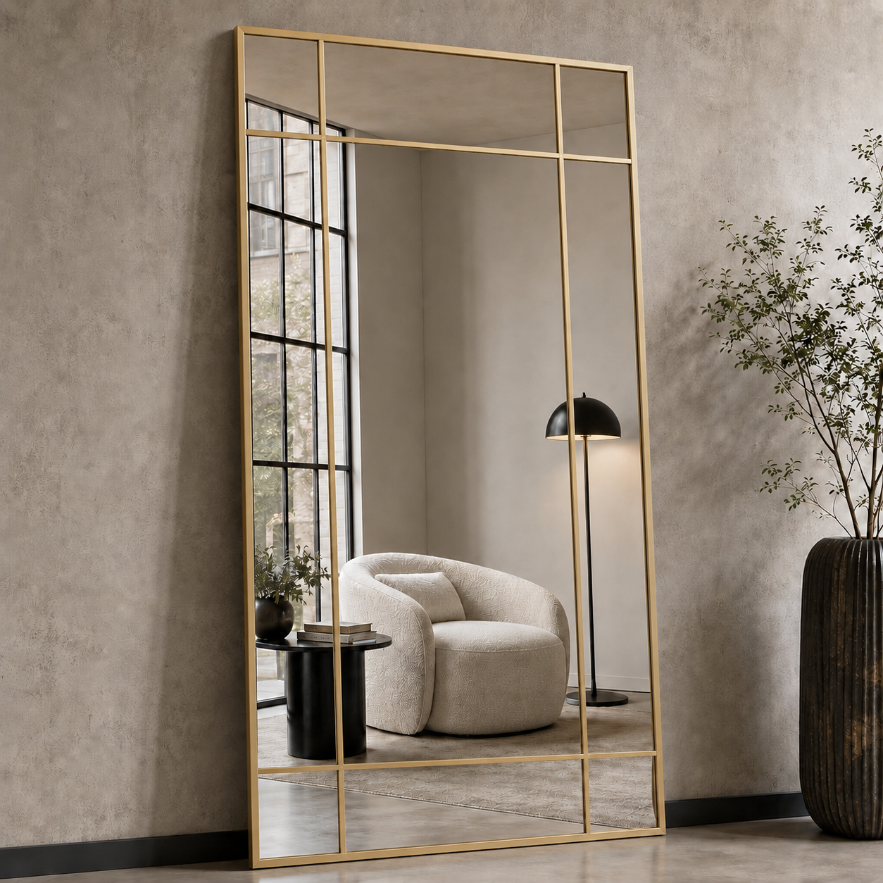 Lyon Passpiegel Goud 190x90 CM - Raster