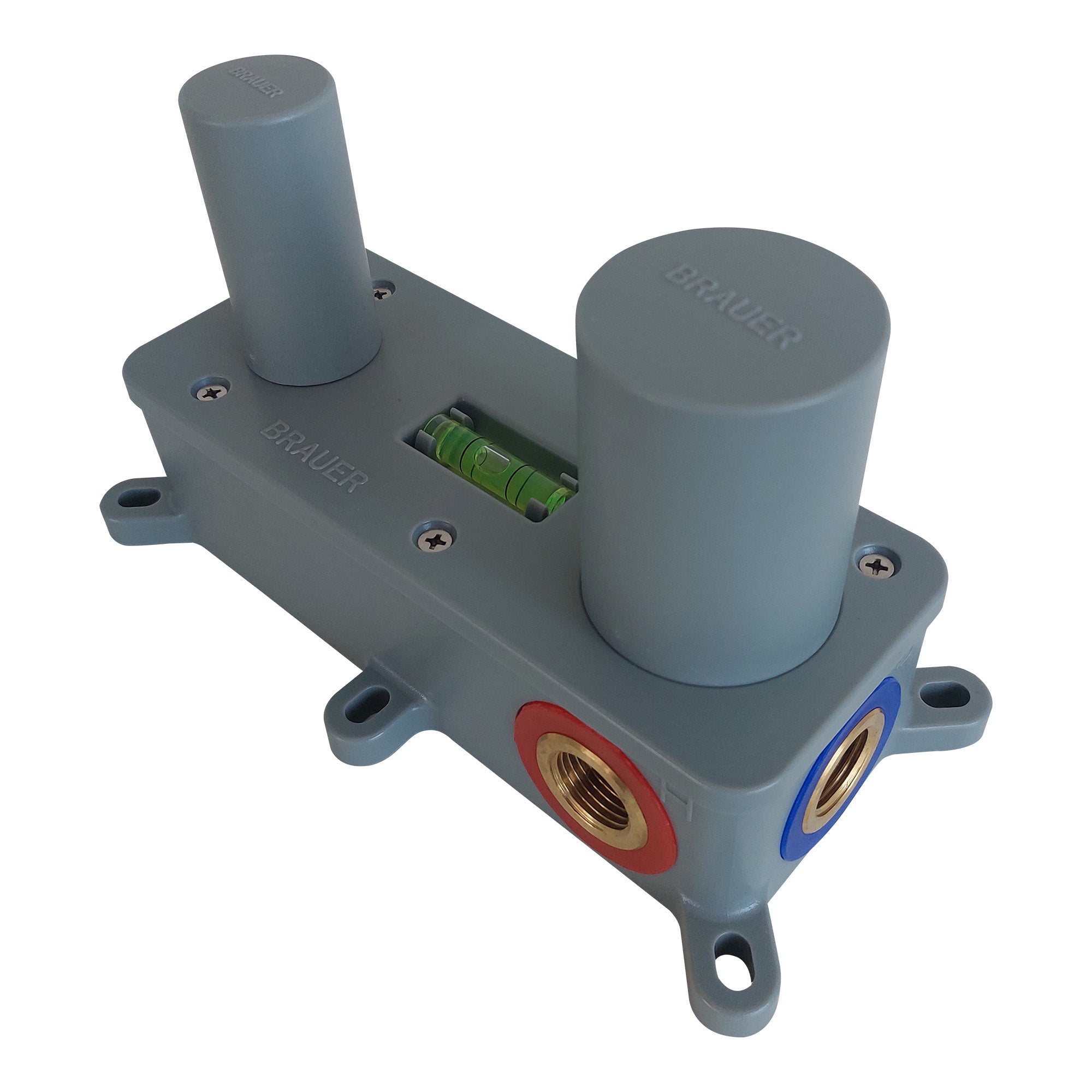 Inbouwwastafelkraan met gebogen uitloop - RVS