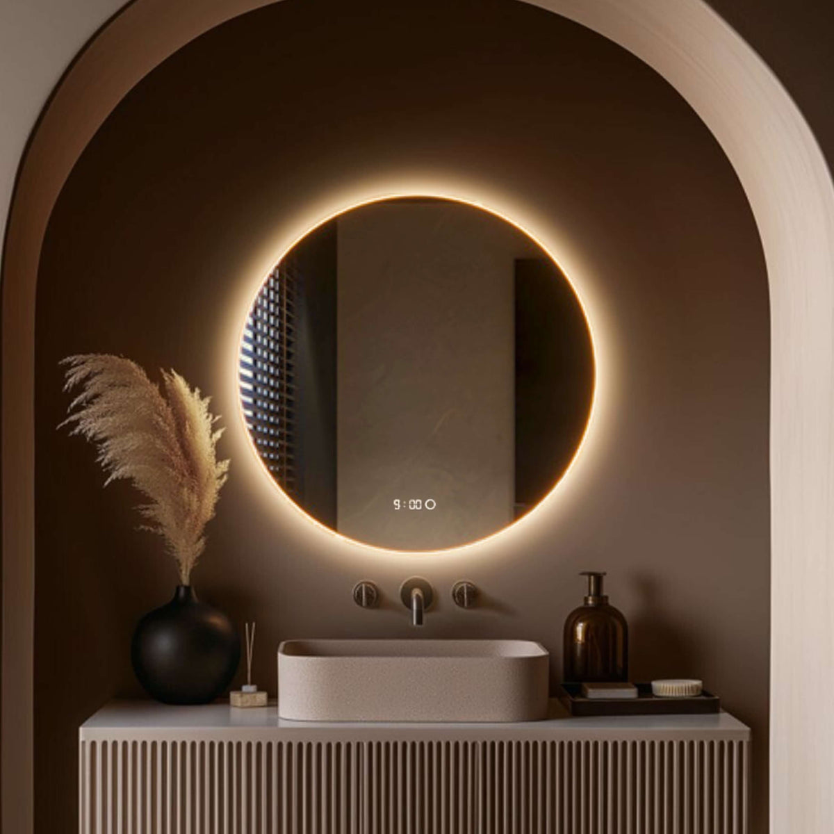 badkamerspiegel rond 60cm