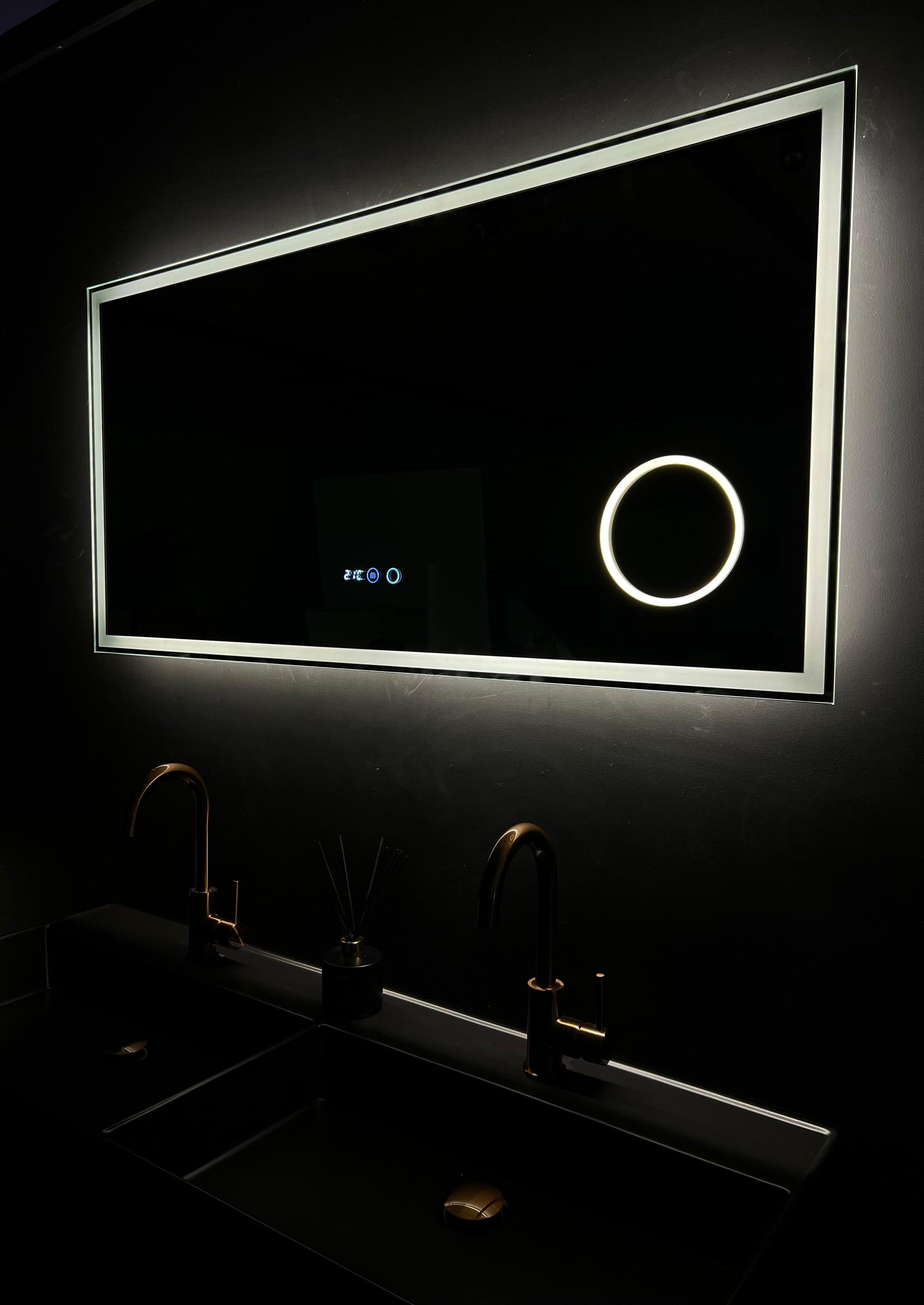 badkamerspiegel 120cm met vergrootglas