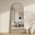 Milano Passpiegel Goud 180x80 CM - Boogvormig