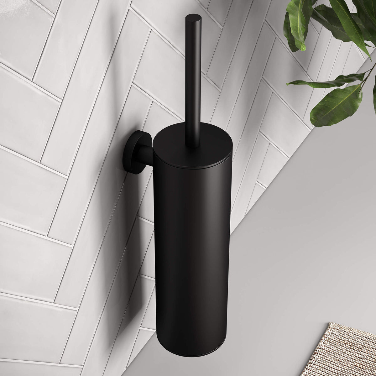 Toilet brush set - Matte Black 